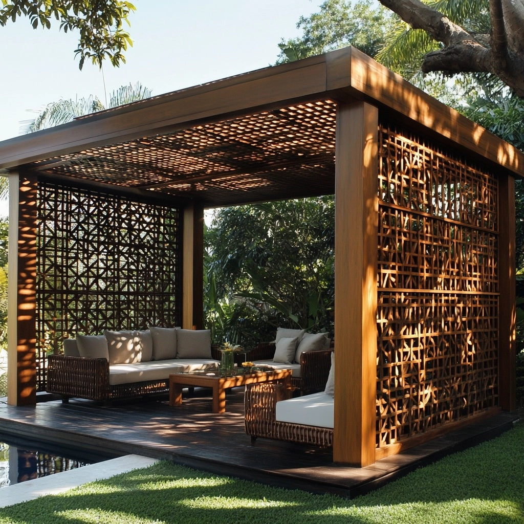 Serenity Lattice Pavilion by LuxeShade Creations