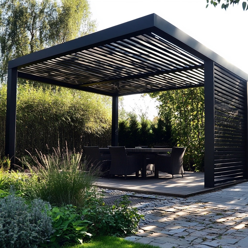AeroShade Aluminum Pergola by ModernScape Designs