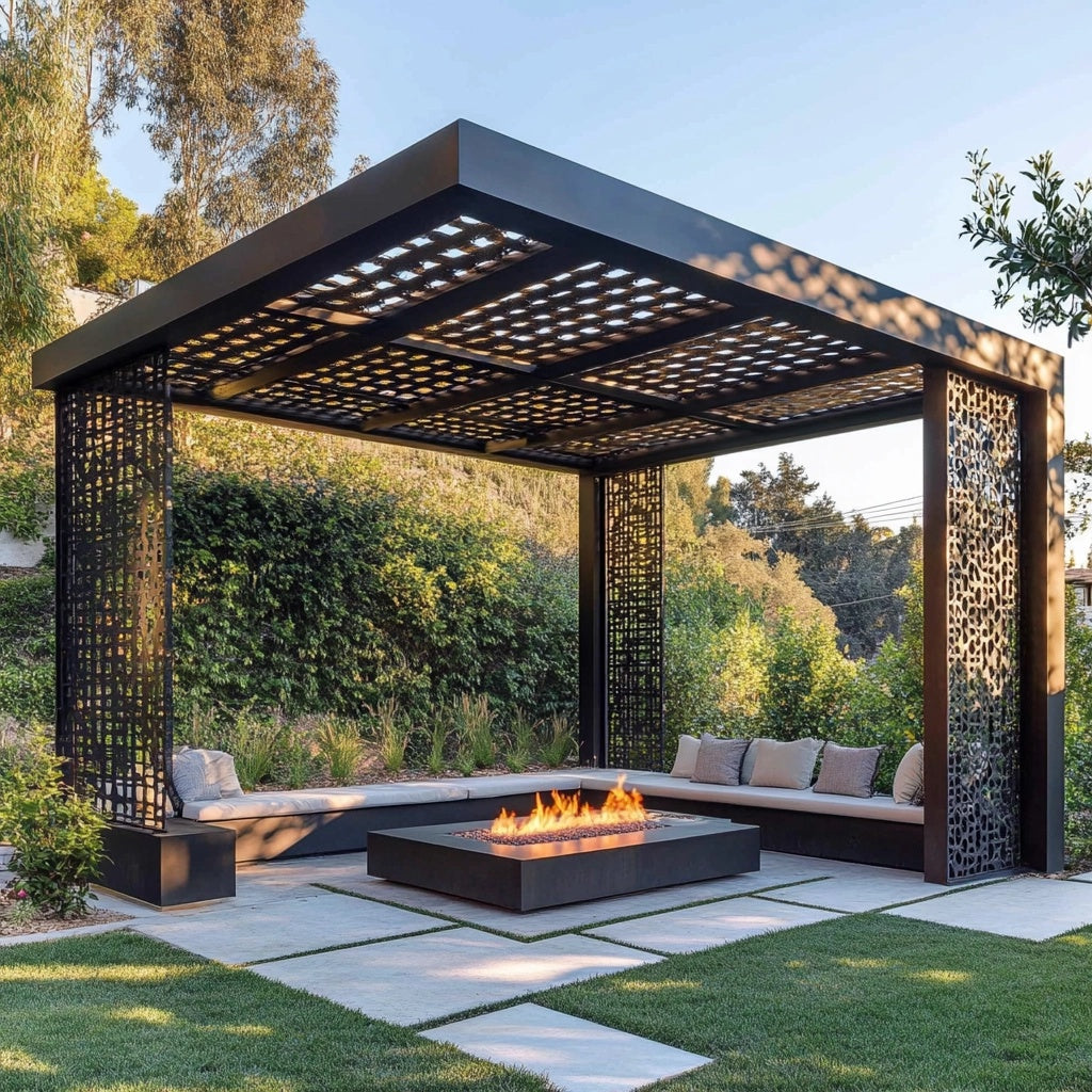 Eclipse Luxe Fire Pergola by Radiant Outdoor Living