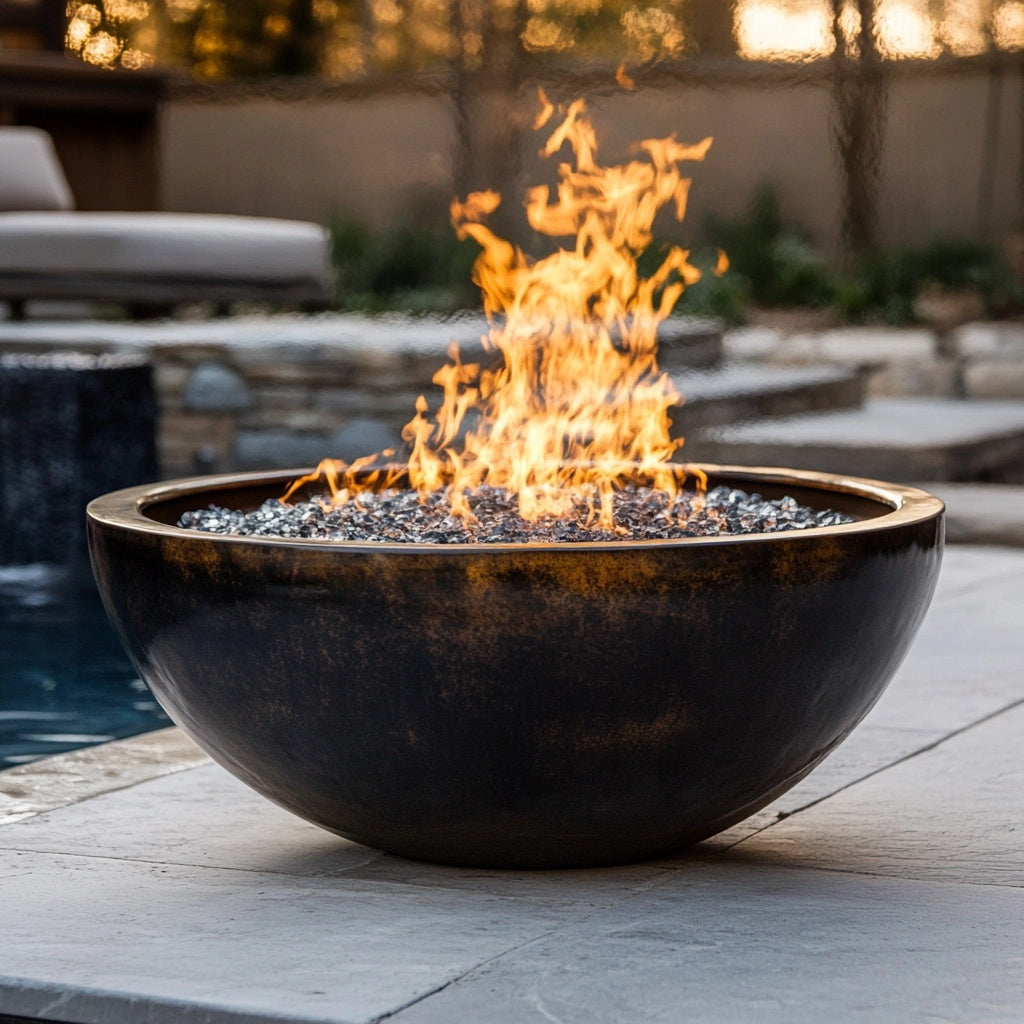 LavaLuxe Fire Bowl by EmberCraft Studios