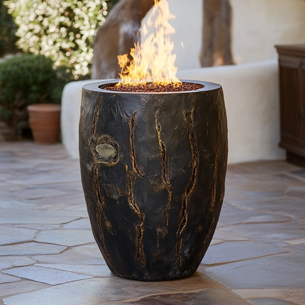 RusticFlare Fire Column by Hearthwood Creations