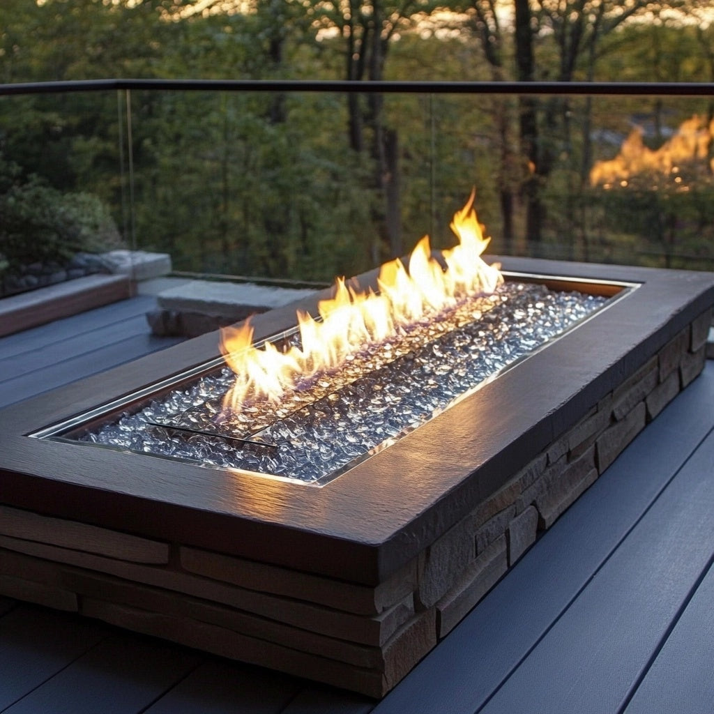 VistaGlow Linear Fire Table by Horizon Elements