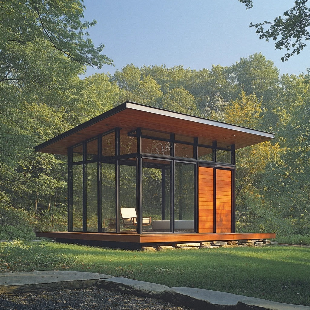 VistaGlass Modern Studio by Horizon Haven